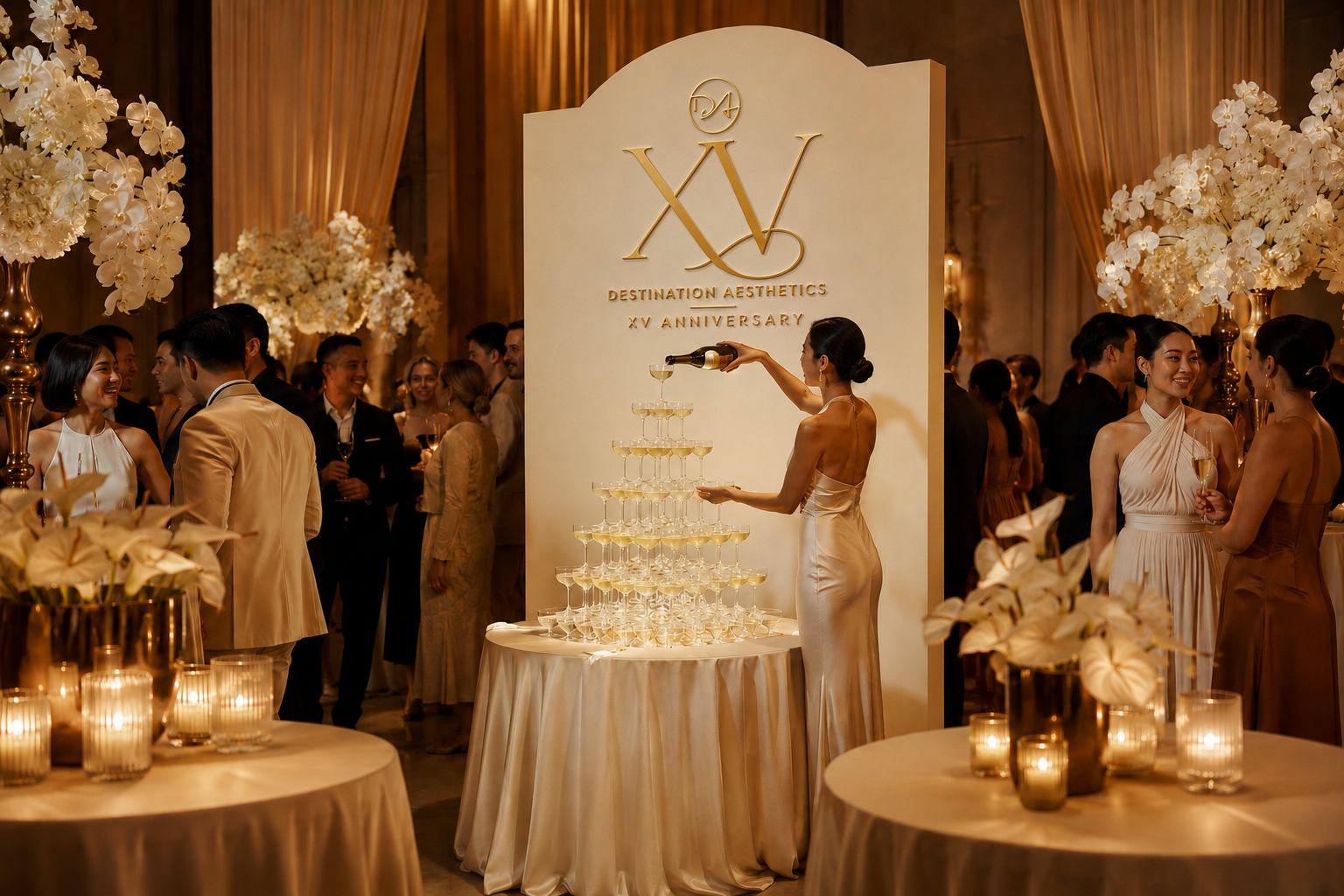 Champagne tower